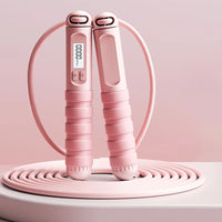 Electronic counting jump rope