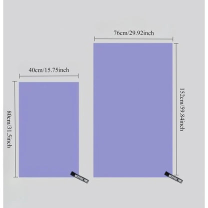 2PC Set Solid Microfiber Gym Towel